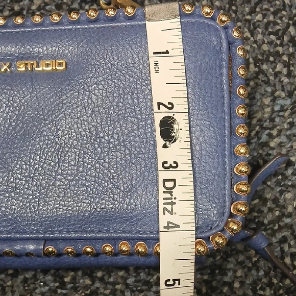 Max Studio Periwinkle Studded Clutch - Picture 10 of 11